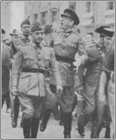 El General Francisco Franco durante la sublevacion