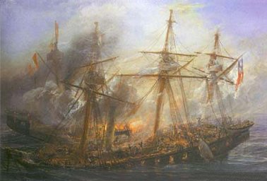 Combate naval de Iquique. 21 de mayo de 1879