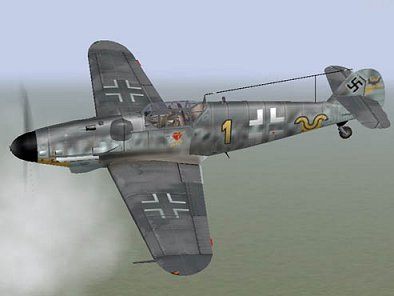 Avion caza Messerschmitt Bf-109 de Erich Hartmann