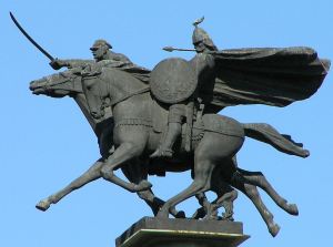 Monumento a la caballería polaca en Varsovia